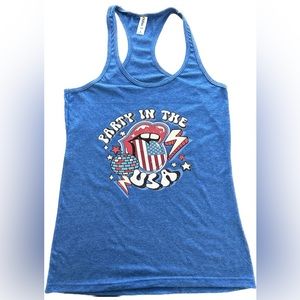 Vintage style 4th of July tank top